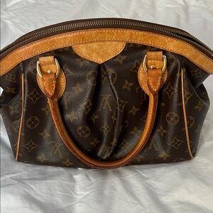 Louis Vuitton Monogram Tivoli Satchel in Brown and Tan